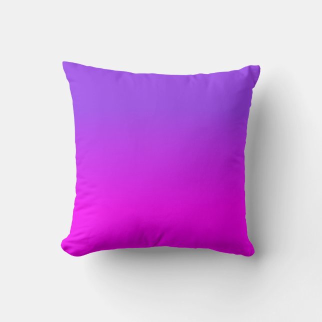 Coussin Ombre couleur teinte couleur néon violet et rose c (Recto)