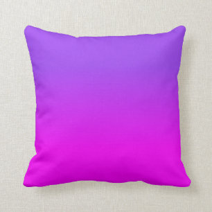 Coussin Ombre couleur teinte couleur néon violet et rose c