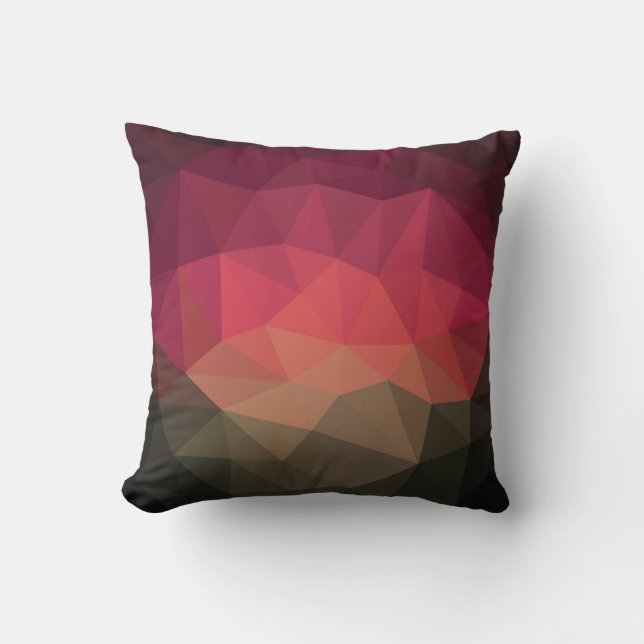 Coussin Ombre cristal effet géométrique design moderne (Recto)