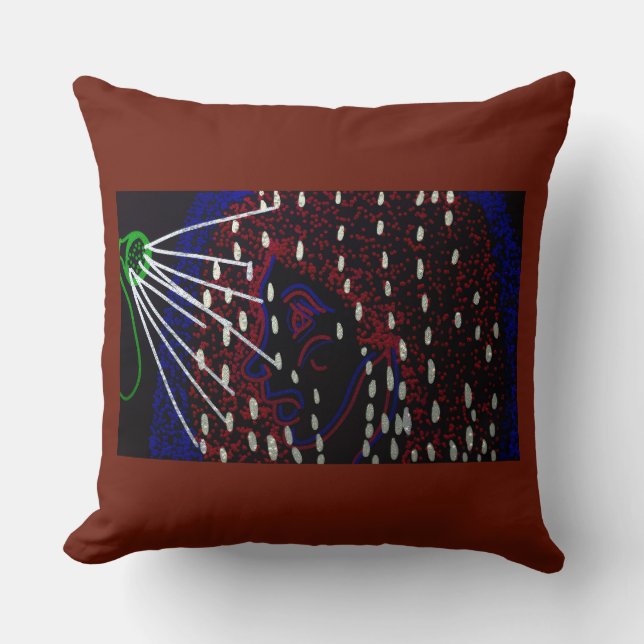 Coussin Ombre dans un cauchemar (Recto)