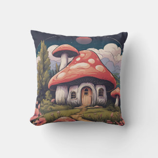 Coussin Ombre de champignons magiques D7