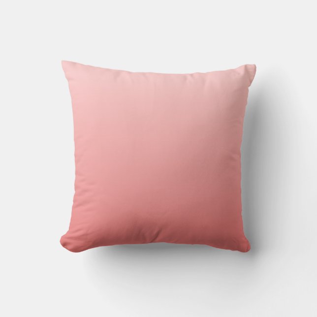 Coussin Ombre de corail rose et clair (Recto)