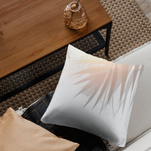 Coussin Ombre de feuilles de palmier tropical