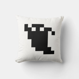 Coussin Ombre fantôme de 8 bits Pixel