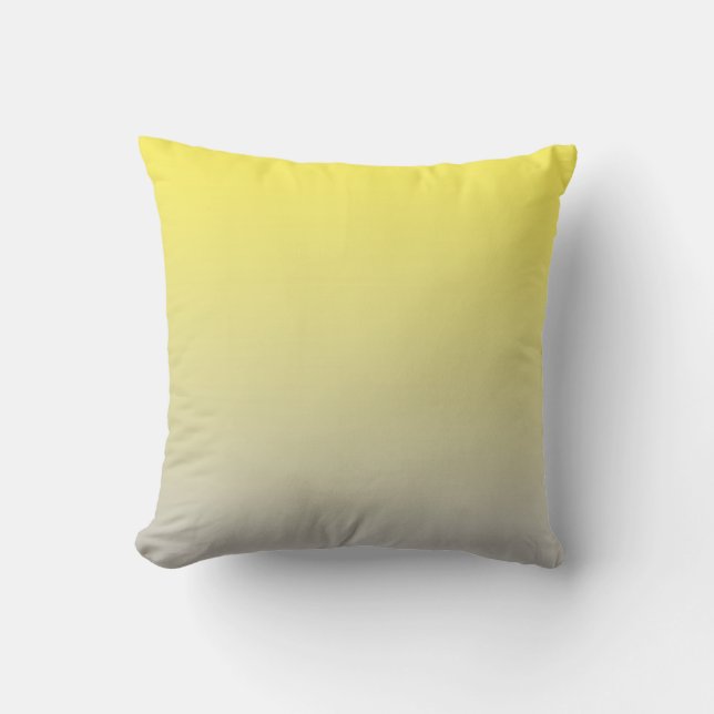 Coussin "Ombre Jaune Et Gris" (Recto)