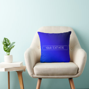 Coussin Ombre moderne Bleu Clair et Violet