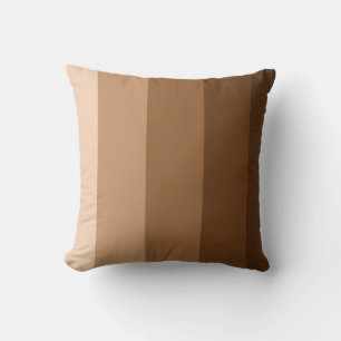 Coussin Ombre rayée marron
