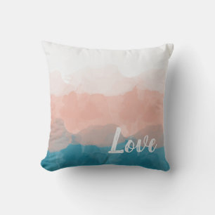 Coussin Ombre rose et bleu amour dégradant