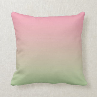 Coussin "Ombre rose et vert"