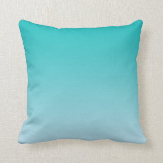 Coussin "Ombre turquoise"