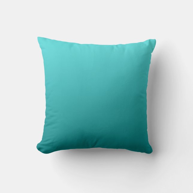Coussin "Ombre turquoise foncé" (Recto)