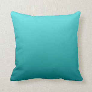 Coussin "Ombre turquoise foncé"