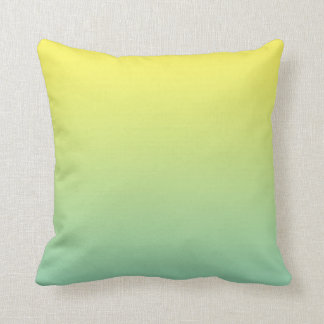 Coussin "Ombre vert et jaune"