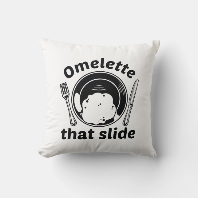 Coussin Omelette cette diapositive (Recto)