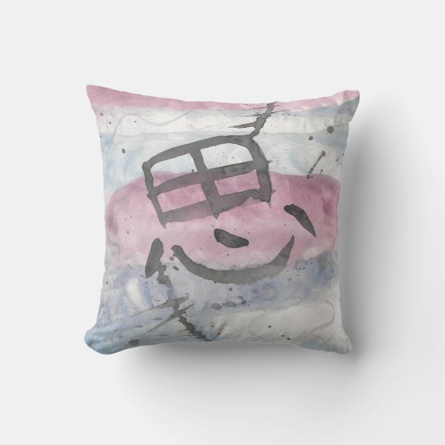 Coussin Omo (Pensée) Kanji (Recto)