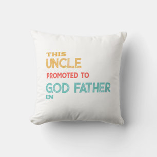 Coussin Oncle Parrain Retro Cadeau Vintage depuis T-shirt 