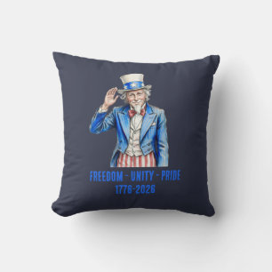 Coussin Oncle Sam Joyeux 14 juillet Patriotique