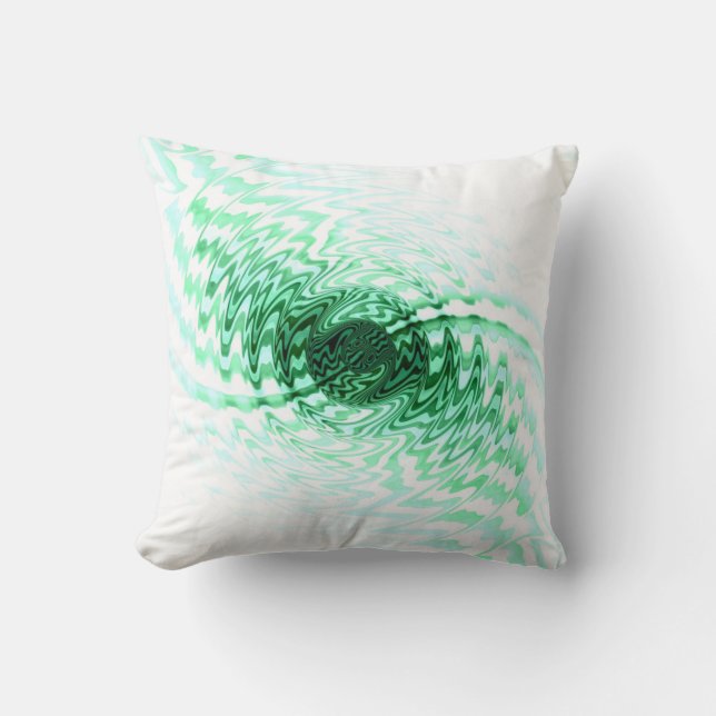 Coussin Ondes Abstraites et lumineuses tourbillonnent 3 (Recto)