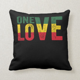 Coussin One Love Jamaican Rasta Reggae