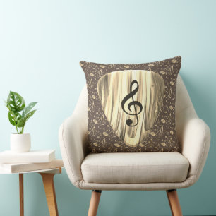 Coussin Onglet de guitare de notes musicales personnalisée