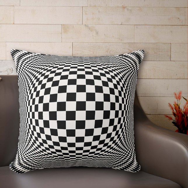 Coussin Op. Art (Op Art Throw Pillow)