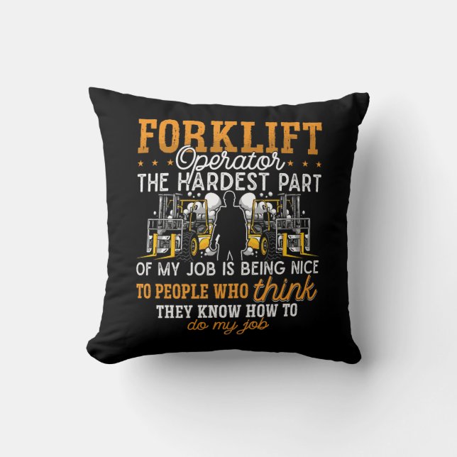 Coussin Opérateur de chariot élévateur La partie la plus d (Recto)