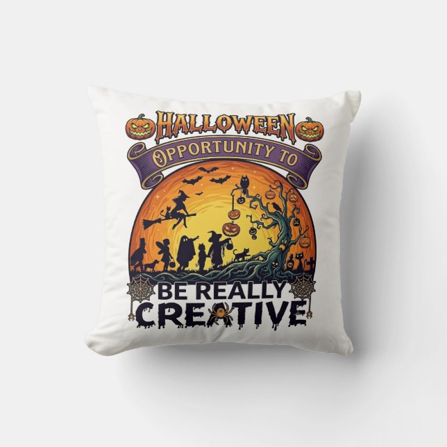 Coussin Opportunité d'Halloween Soyez vraiment créatif Sor (Recto)