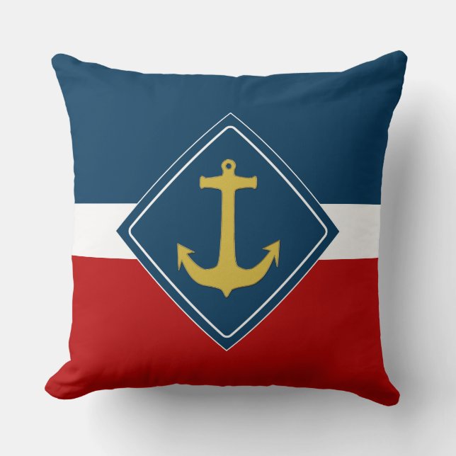 Coussin or Ancre + votre arrière - plan & idées (Recto)