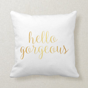 Coussin - or bonjour magnifique