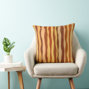 Coussin Or Brun Sienne Crépuscule du Désert