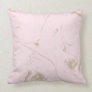 Coussin Or de luxe et image de marbre