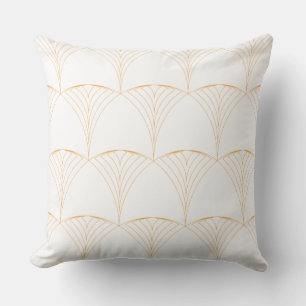 Coussin Or, élégant simple et luxueux motif traditionnel