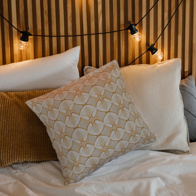 Coussin Or et crème du milieu du siècle moderne (Créateur téléchargé)