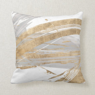 Coussin Or et gris