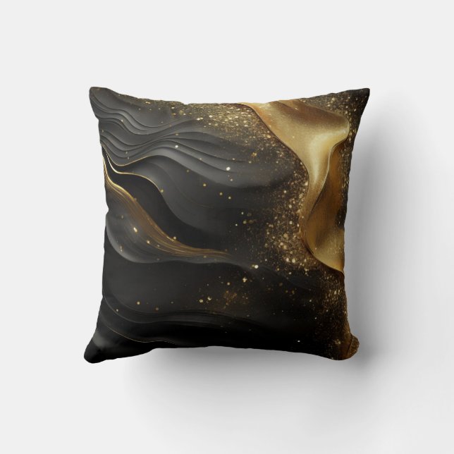 Coussin Or Noir Prinkle (Verso)