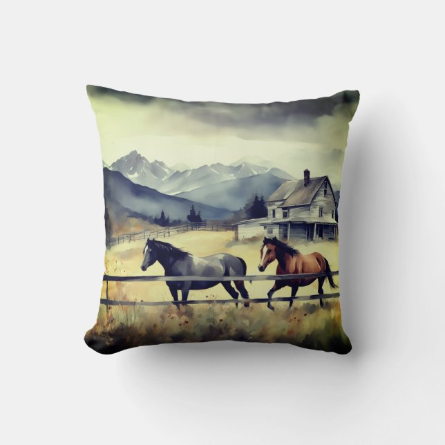 Coussin Orage d'été  (Recto)