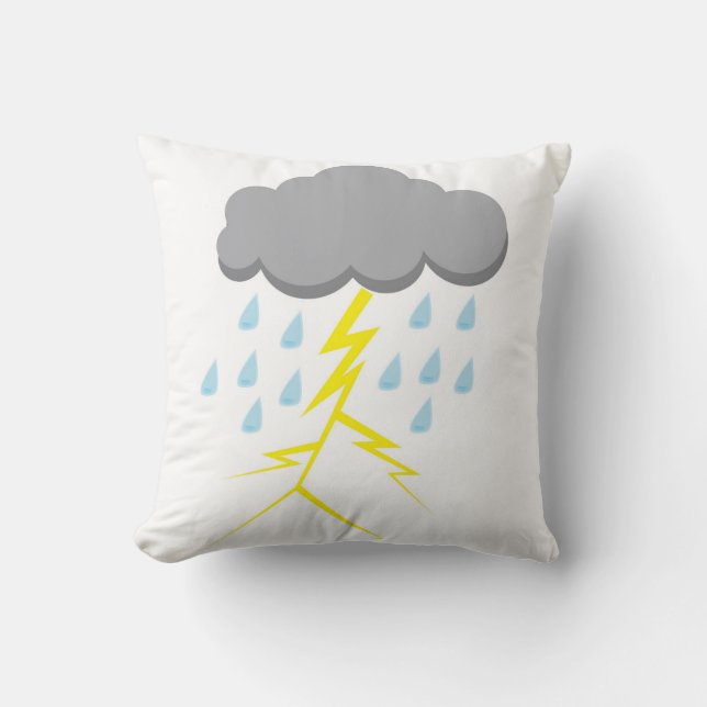 Coussin Orage et foudre (Recto)