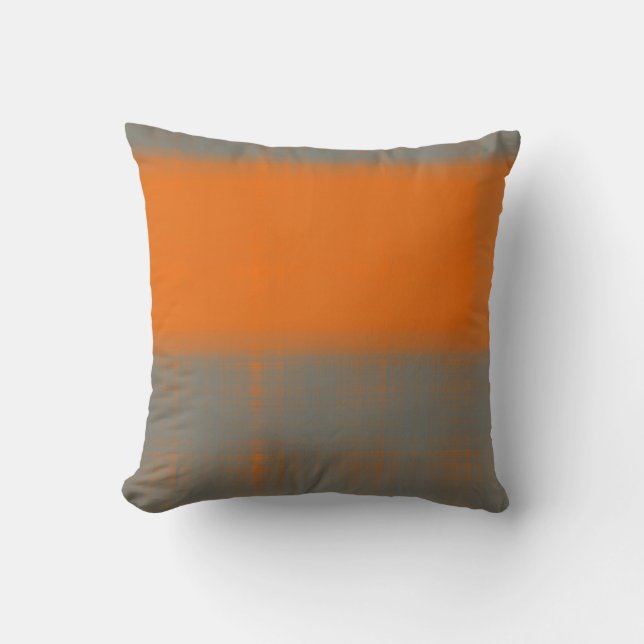 Coussin Orange abstraite 3 (Recto)