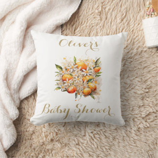 Coussin Orange Baby shower Sexe Citrus Neutre