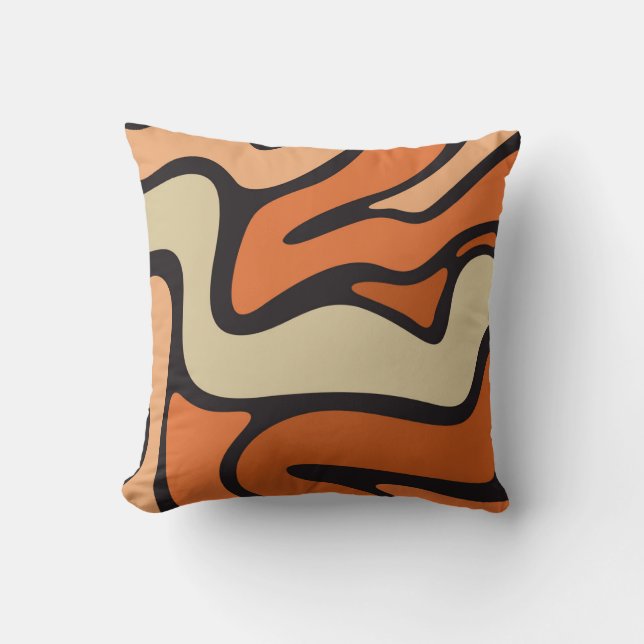Coussin Orange Beige (Recto)