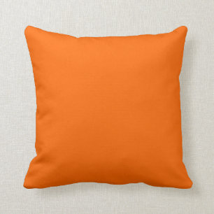 Coussin Orange Clair Couleur Uni