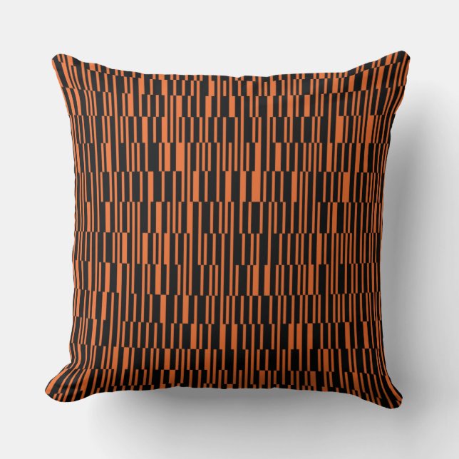 Coussin Orange, cool, tendance, art graphique géométrique  (Recto)