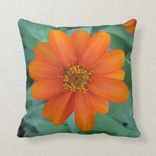 Coussin orange de fleur