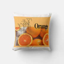 coussin orange decor and art of simplicity