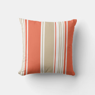 Coussin Orange et Tan Modern