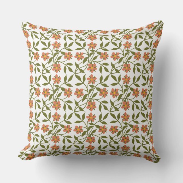 COUSSIN ORANGE FLEURS (Recto)