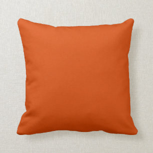Coussin orange foncé solide