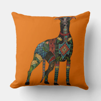 Coussin orange grisâtre