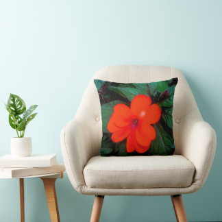 Coussin Orange Impatiens