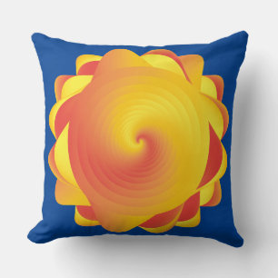 Coussin orange jaune